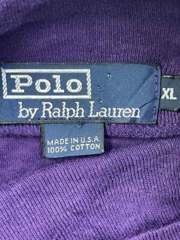 POLO RALPH LAUREN TURTLENECK MINIMAL PURPLE MENS PRE OWNED XL