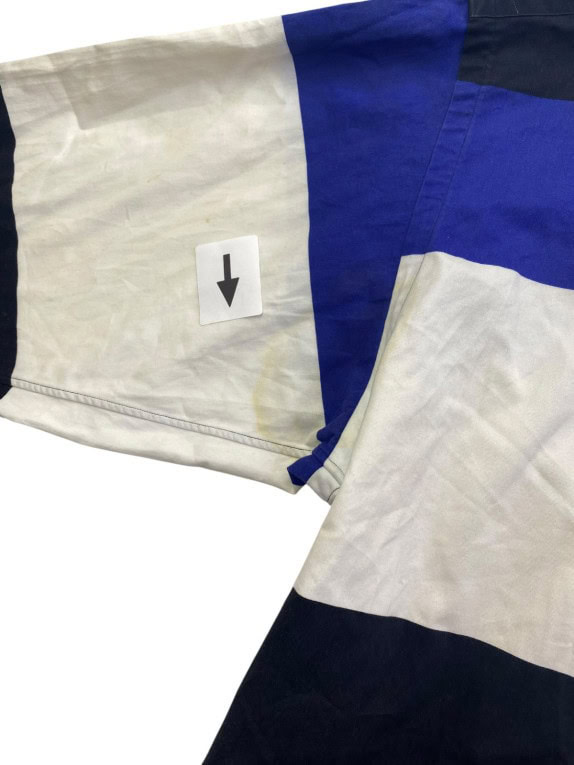 POLO SPORT RALPH LAUREN CAMICIA VINTAGE SPORTSWEAR BLU NERO CREMA UOMO PRE OWNED L