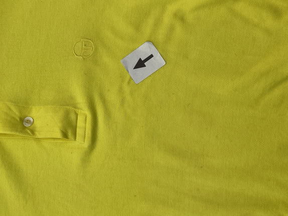 SERGIO TACCHINI SHIRT MINIMAL YELLOW MENS PRE OWNED L