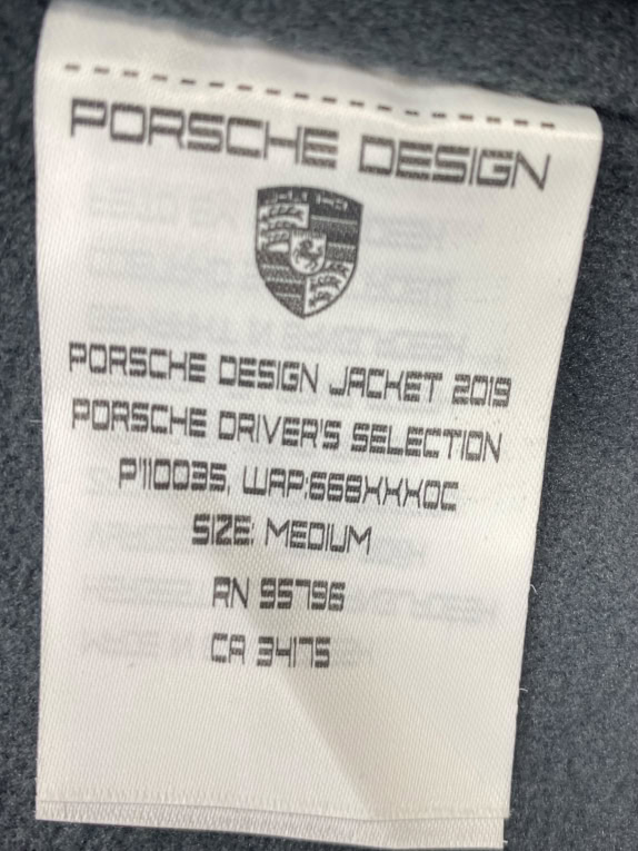 PORSCHE DESIGN Hooded Jacket Vintage Logo Μαύρο/Κόκκινο Ανδρικό M