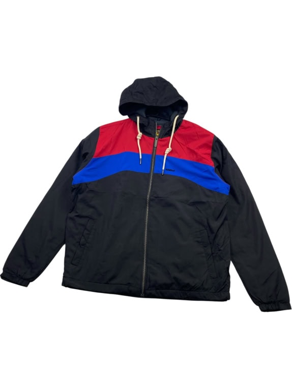 PORSCHE DESIGN Hooded Jacket Vintage Logo Μαύρο/Κόκκινο Ανδρικό M