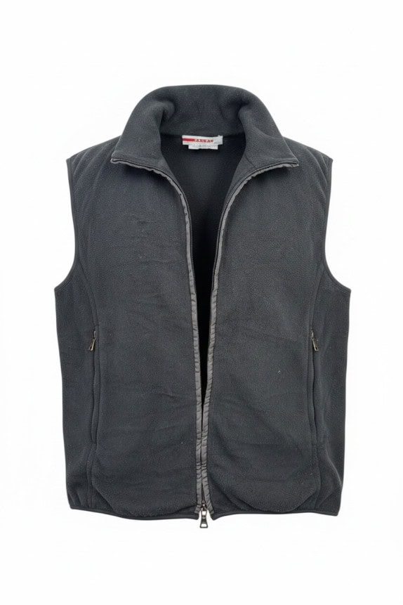 PRADA FLEECE ΓΙΛΕΚΟ MINIMAL ΜΑΥΡΟ UNISEX PRE OWNED S