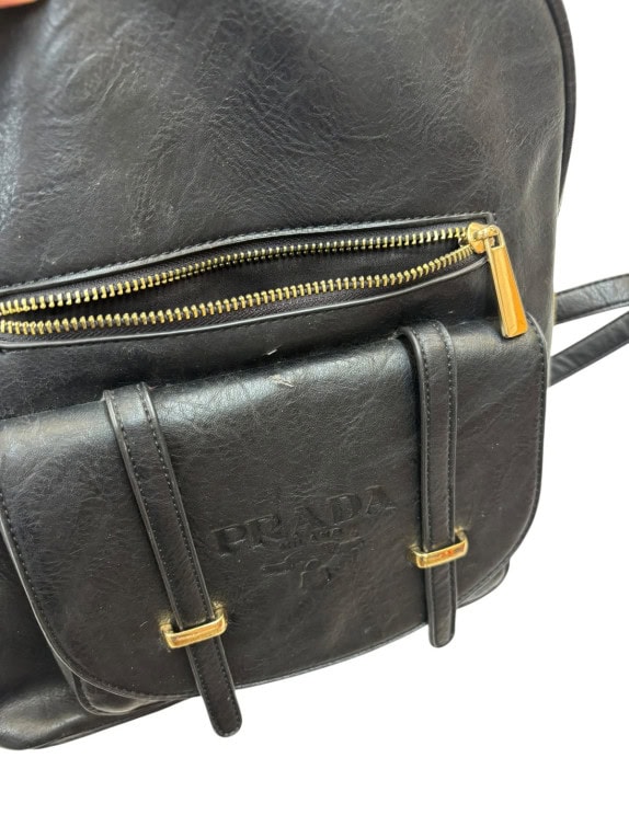 PRADA BACKPACK CLASSIC BLACK UNISEX PRE OWNED