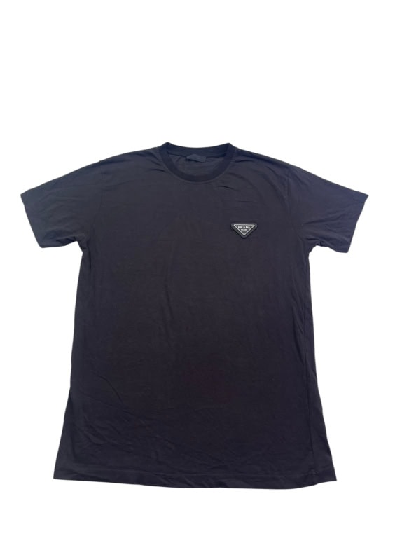 PRADA T SHIRT MINIMAL CHARCOAL UOMO PRE OWNED L