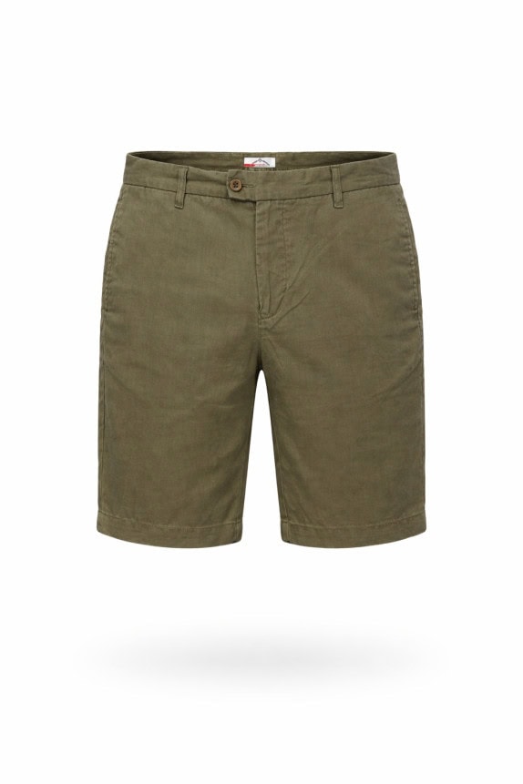 PRADA BERMUDA SHORTS MINIMAL OLIVE WOMEN PRE OWNED M