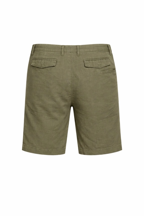 PRADA BERMUDA SHORTS MINIMAL OLIVE WOMEN PRE OWNED M