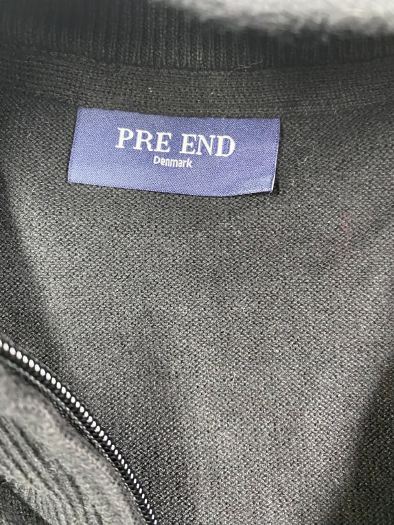 PRE END Zip Knit Cardigan Casual Black Men’s