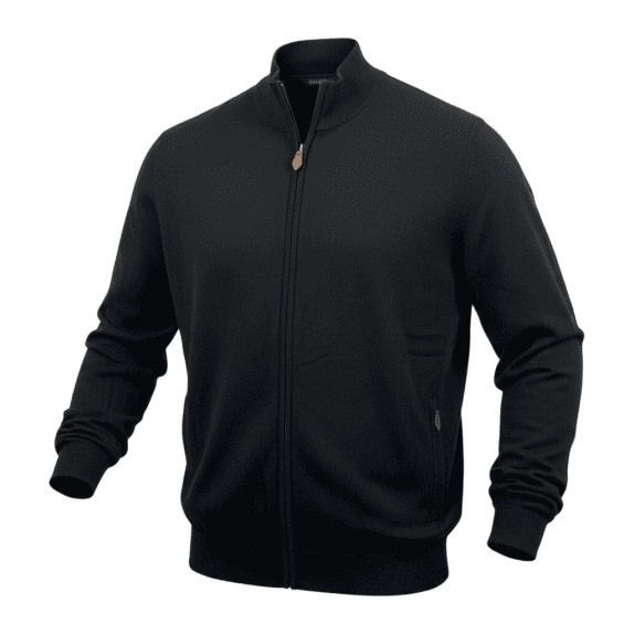 PRE END Zip Knit Cardigan Casual Black Men’s
