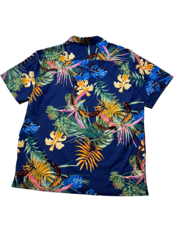 PRE OWNED ΠΟΥΚΑΜΙΣΟ TROPICAL PRINT ΜΠΛΕ ΑΝΔΡΙΚΟ M