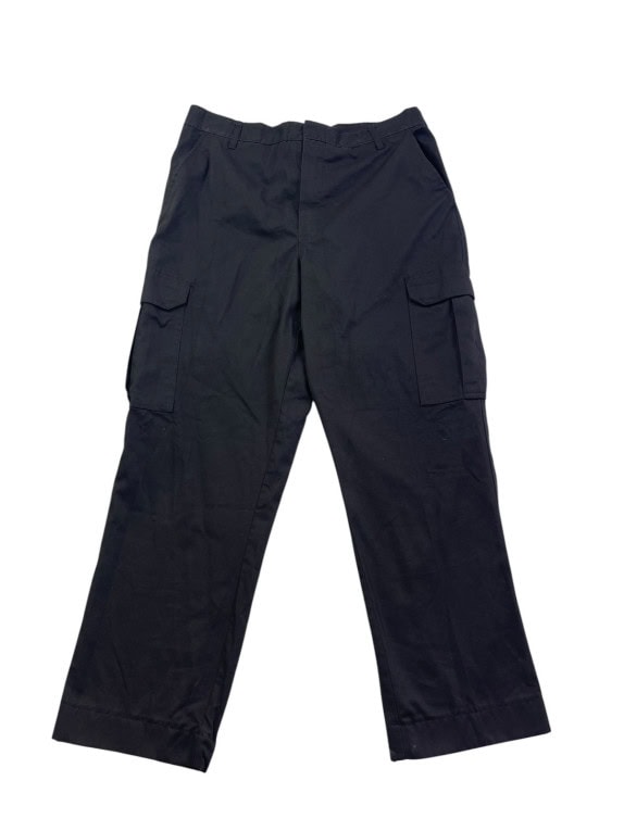 PREMIUM UNIFORMS CARGO PANTS WORKWEAR BLACK UNISEX PRE OWNED L