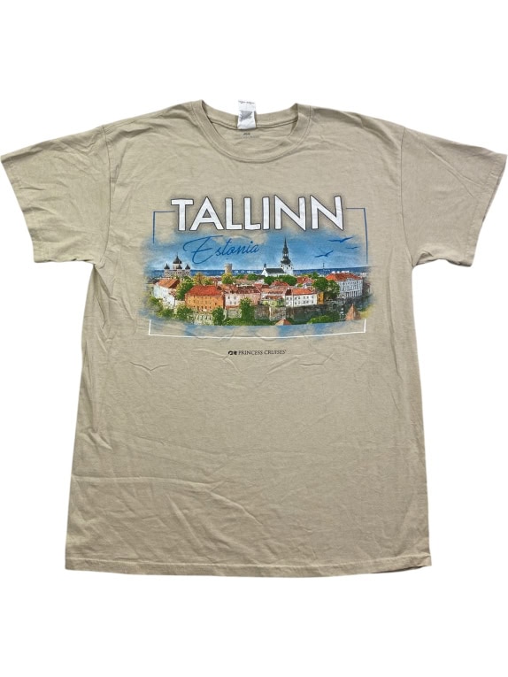 PRINCESS CRUISES T-SHIRT TALLINN ESTONIA GRAPHIC ΜΠΕΖ UNISEX M