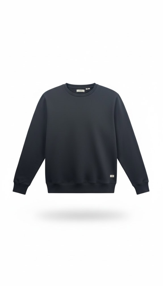 PRODUKT felpa basic girocollo nera da uomo XXL