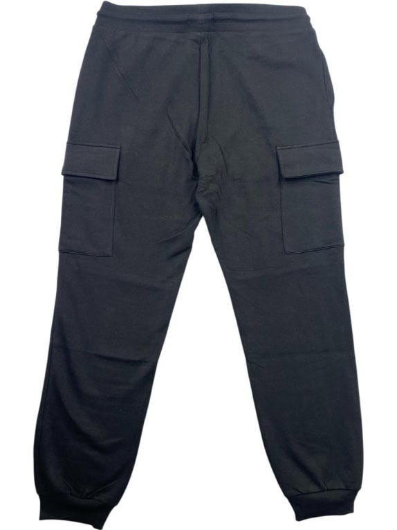PRODUKT Pantaloni tuta cargo con logo patch neri da uomo XL