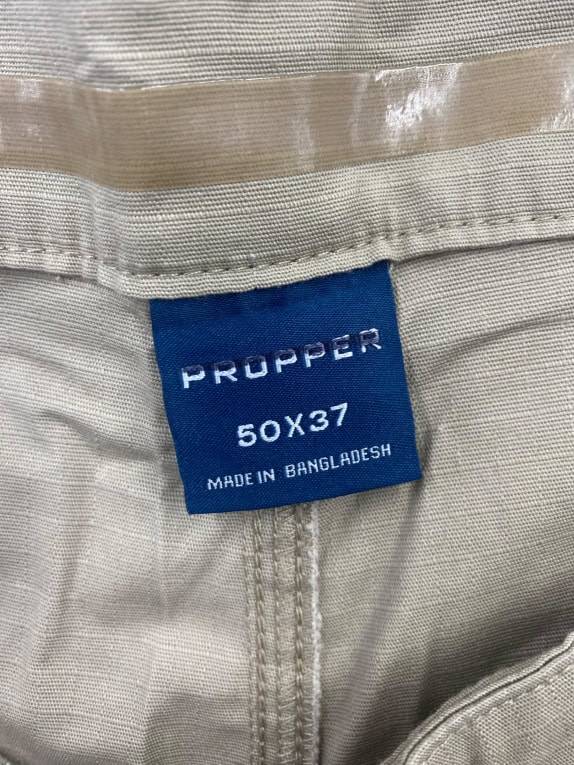 PROPPER Pantaloni cargo tattici ripstop beige da uomo taglia 50x37 (6XL)