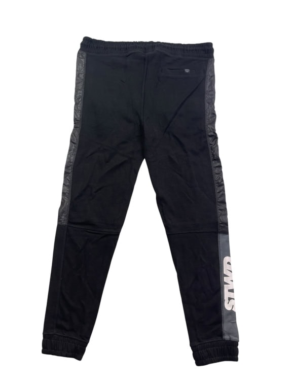 Pull&Bear Pantaloni della tuta casual con logo neri da uomo XL