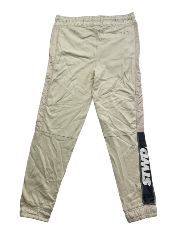 PULL&BEAR Pantaloni jogger casual con logo beige da uomo L