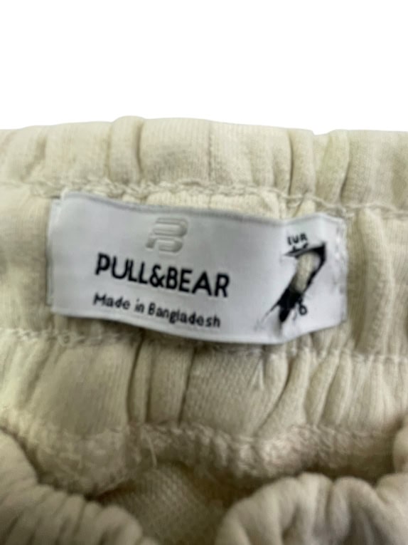 PULL&BEAR Jogger Sweatpants Casual Logo Beige Men’s L