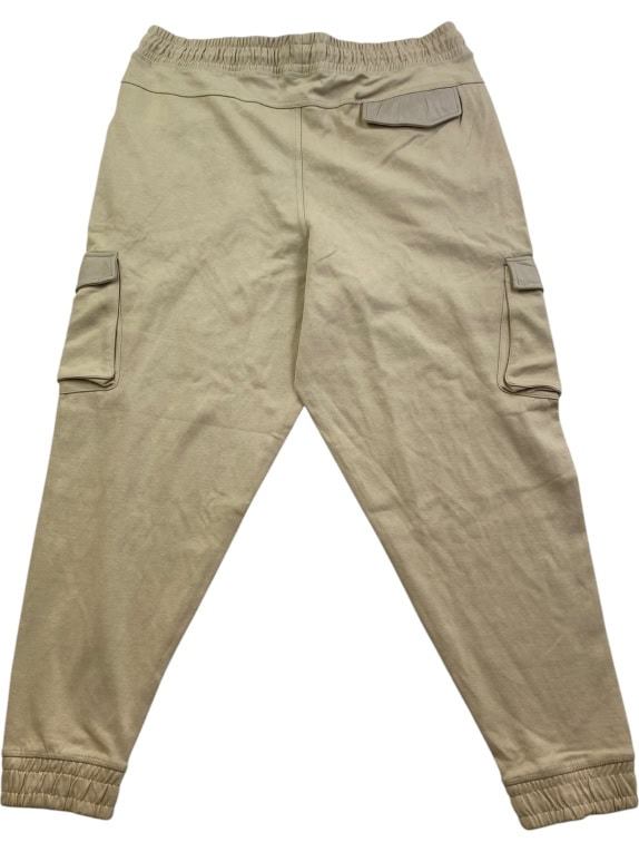 PULL&BEAR CARGO SWEATPANTS STWD LOGO BEIGE UNISEX XL