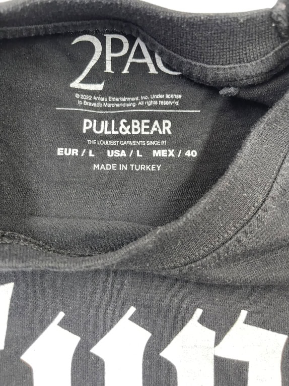 PULL&BEAR T-SHIRT 2PAC 