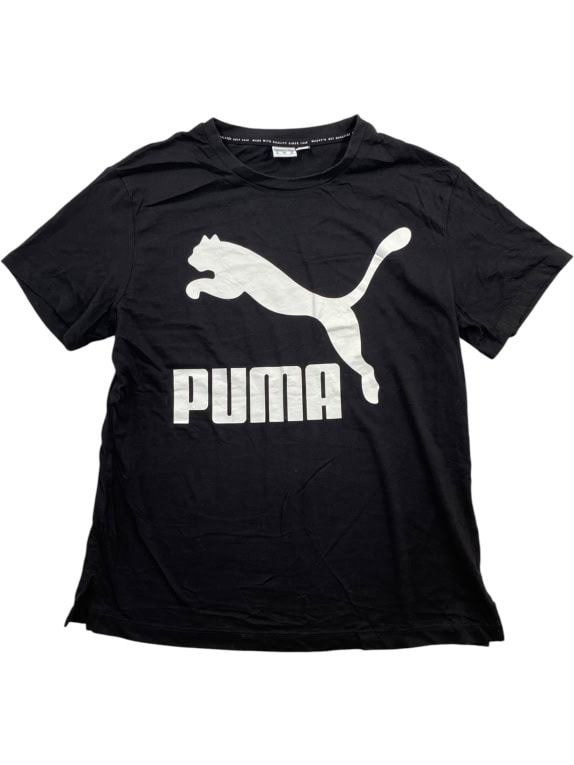 Puma Ανδρικό T-Shirt Μαύρο με Λογότυπο Size M