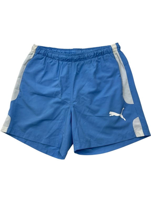 PUMA pantaloncini sportivi vintage blu unisex L usato