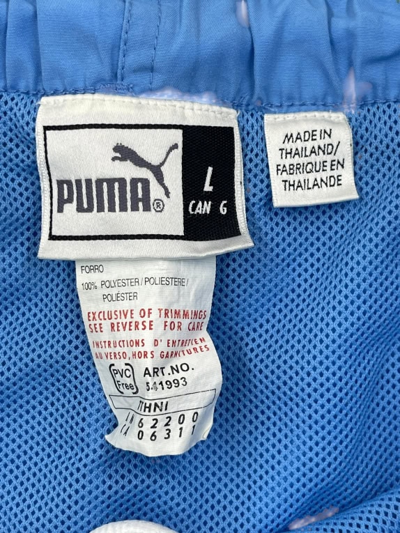 PUMA pantaloncini sportivi vintage blu unisex L usato