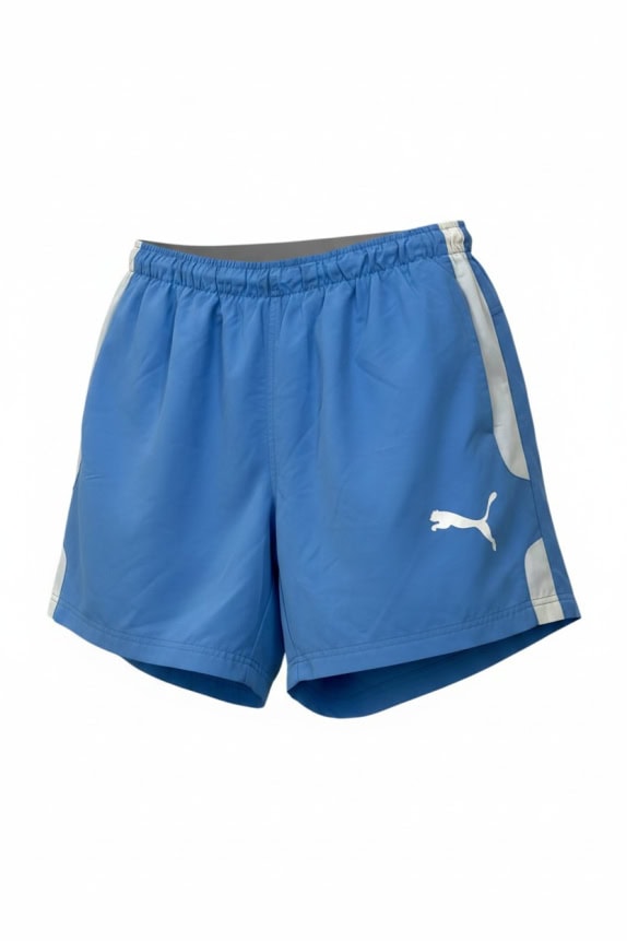 PUMA SPORTS SHORTS VINTAGE BLUE UNISEX L pre-owned