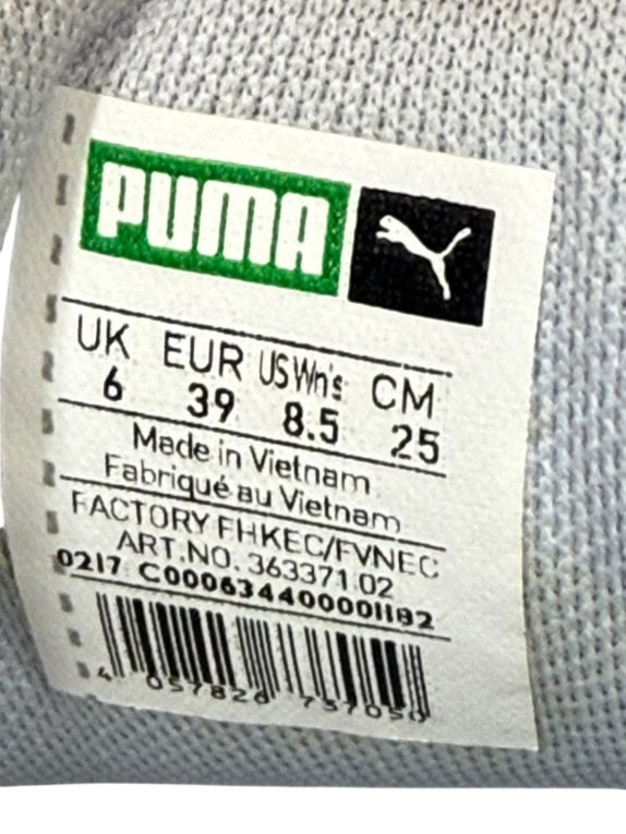 PUMA Basket Casual Sneakers Logo Λευκά Μπλε Γυναικεία EU 39