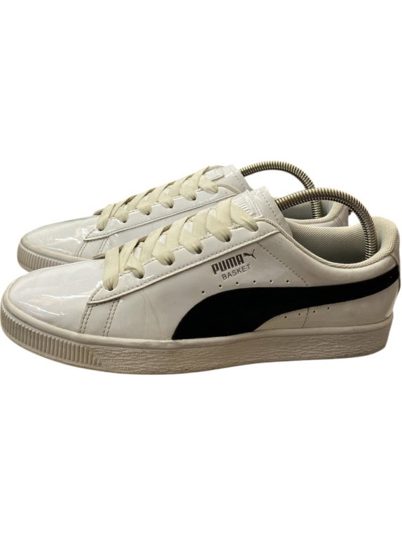 PUMA BASKET SNEAKERS CLASSIC WHITE BLACK UNISEX PRE OWNED EU 40.5