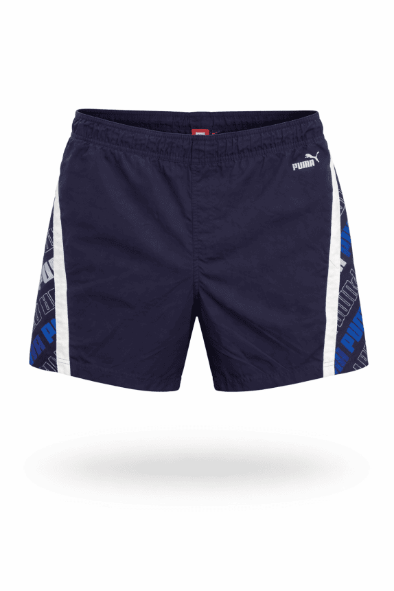 PUMA BERMUDA SHORTS STREETWEAR NAVY UOMO PRE OWNED L