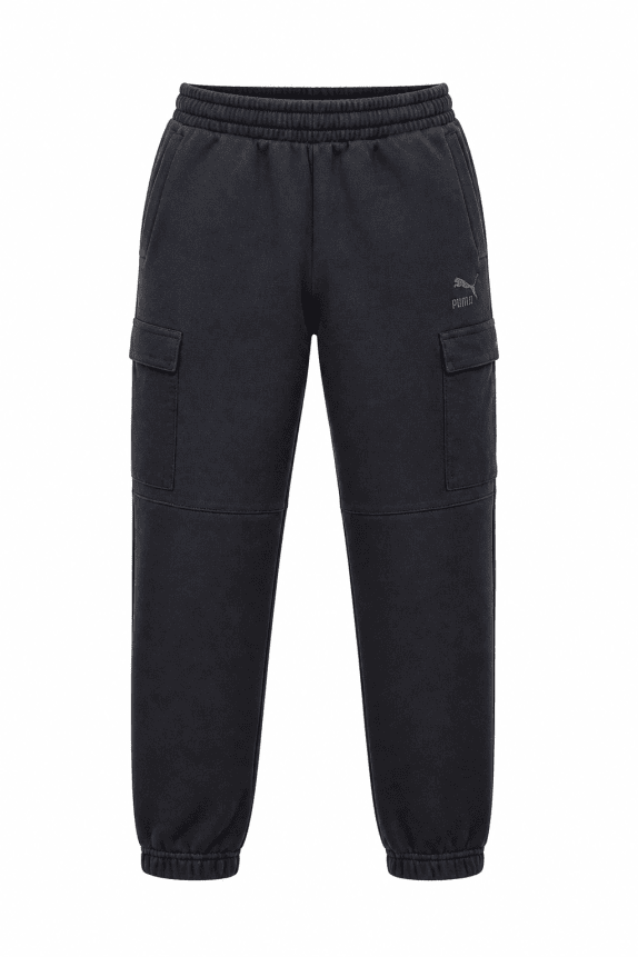 PUMA CARGO PANTS STREETWEAR ΜΑΥΡΟ ΑΝΤΡΙΚΟ PRE OWNED S