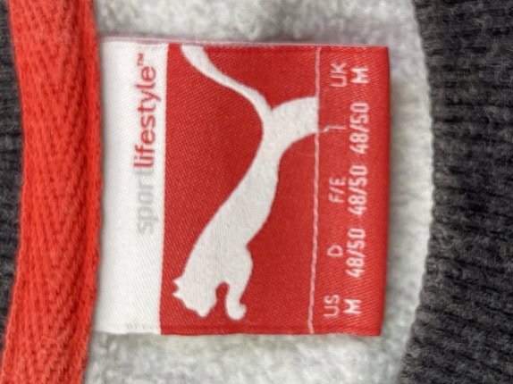 PUMA CREWNECK MINIMAL ΓΚΡΙ ΑΝΤΡΙΚΟ PRE OWNED M