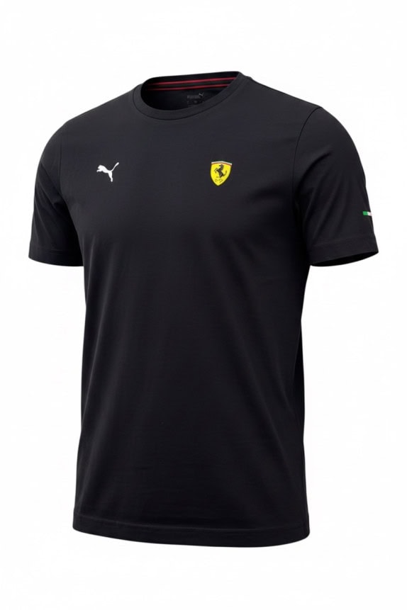 PUMA FERRARI T SHIRT RACING ΜΑΥΡΟ ΑΝΤΡΙΚΟ PRE OWNED M