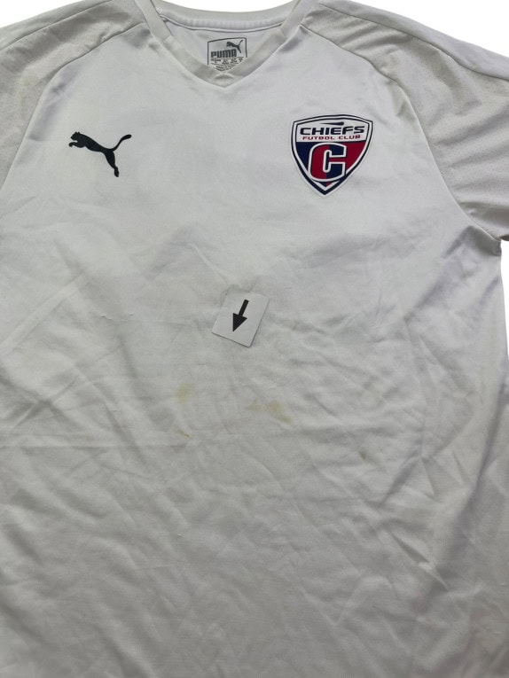 PUMA FOOTBALL JERSEY SPORTY WHITE ΑΝΤΡΙΚΟ PRE OWNED S