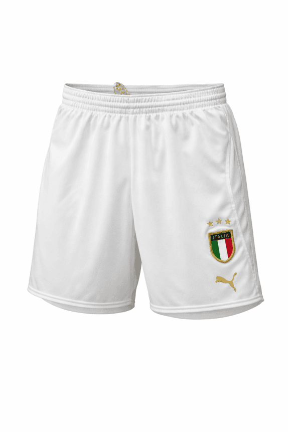 PUMA FOOTBALL SHORTS SPORTSWEAR WHITE MEN PRE OWNED M