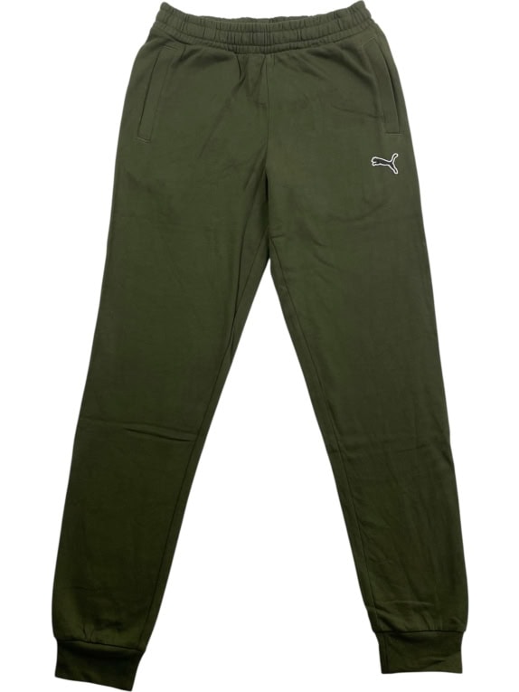 PUMA Pantaloni tuta Athletic Logo kaki da uomo S (Small)