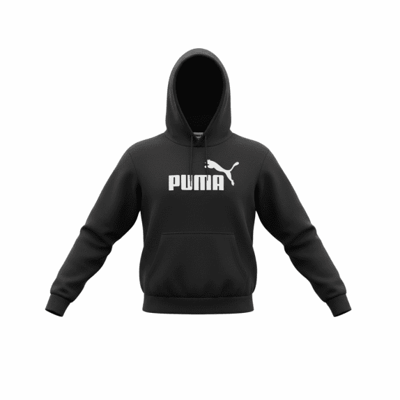 Puma Φούτερ Hoodie Casual Logo Μαύρο Γυναικείο M