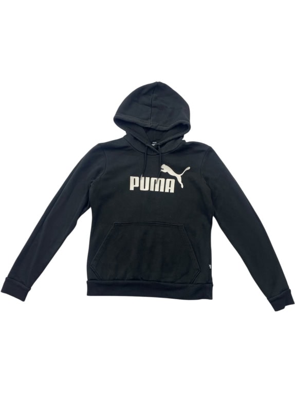 Puma Φούτερ Hoodie Casual Logo Μαύρο Γυναικείο M