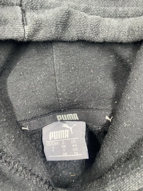 Puma Φούτερ Hoodie Casual Logo Μαύρο Γυναικείο M