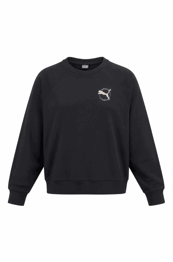 PUMA SWEATSHIRT MINIMAL BLACK MENS PRE OWNED M