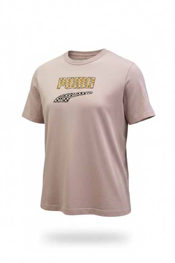 PUMA GRAPHIC TEE RETRO BEIGE UNISEX PRE OWNED XL