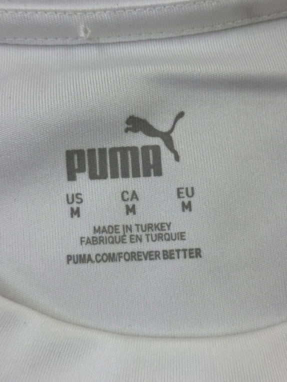 PUMA GRAPHIC TEE SPORTSWEAR WHITE MENS PRE OWNED M