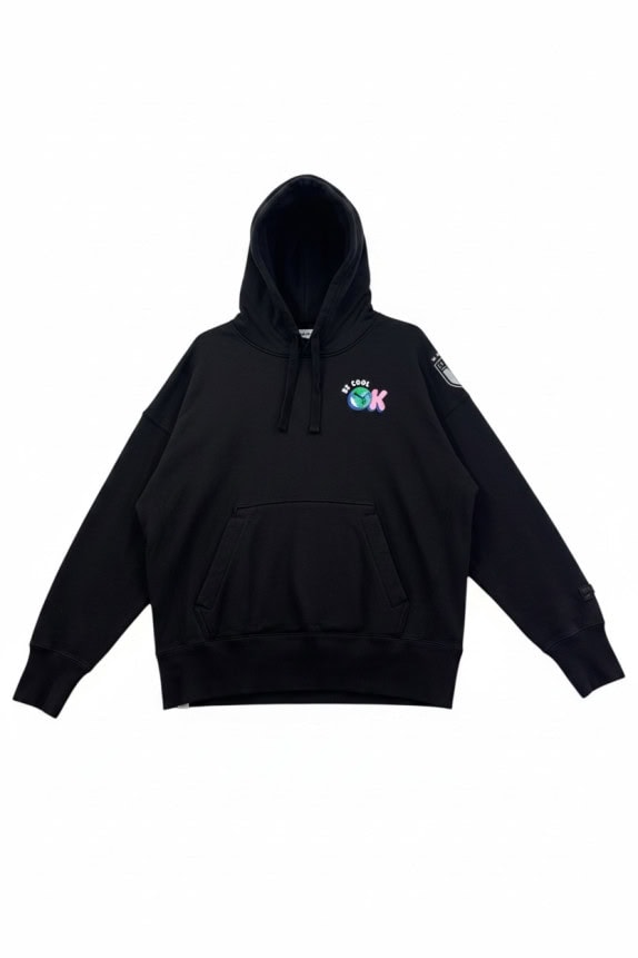 PUMA HOODIE GRAPHIC BLACK UNISEX PRE OWNED M