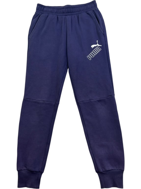 PUMA JOGGERS SPORTSWEAR NAVY UNISEX PRE OWNED S