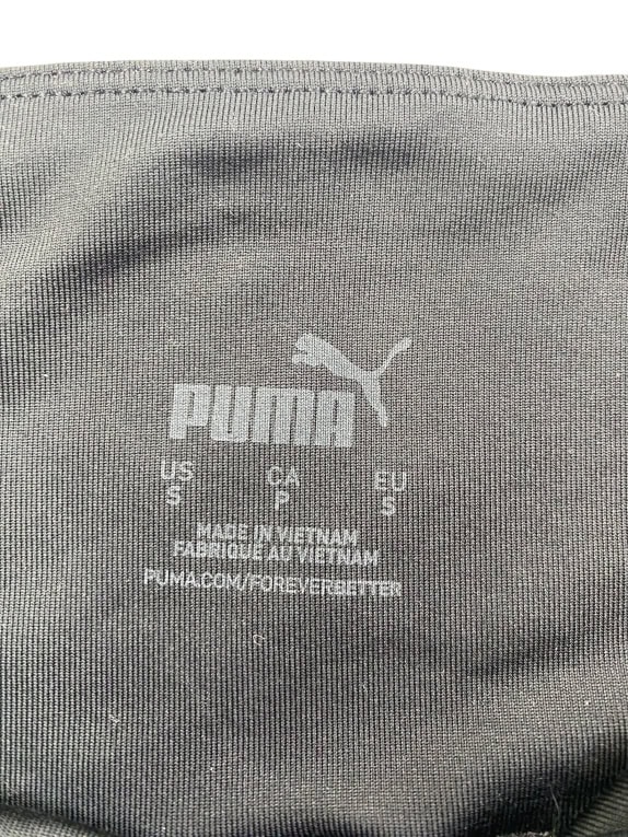 PUMA Leggings Athletic Logo Nero da Donna S