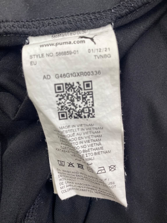 PUMA Leggings Athletic Logo Nero da Donna S