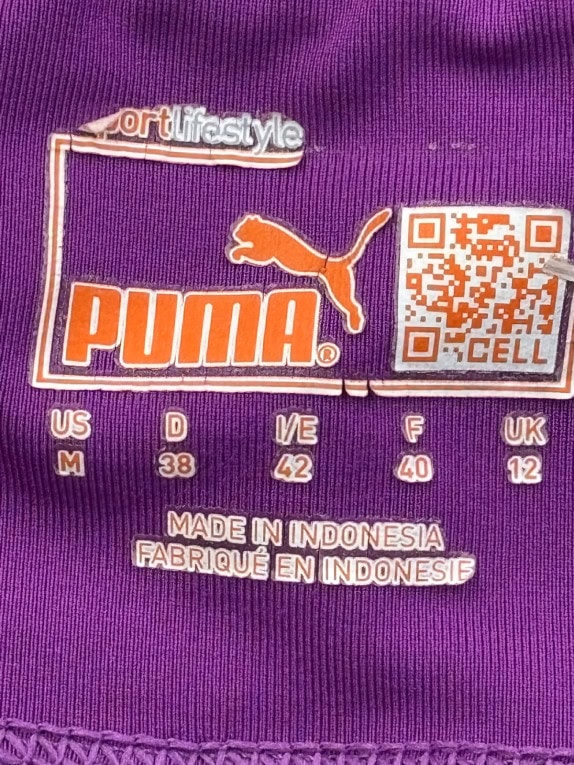 PUMA LEGGINGS ATHLETIC MULTICOLORE DONNA PRE OWNED M