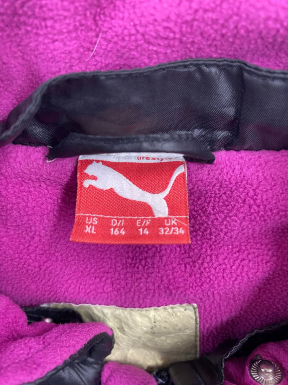 Puma Μπουφάν Puffer Casual Logo Μαύρο Γυναικείο XL