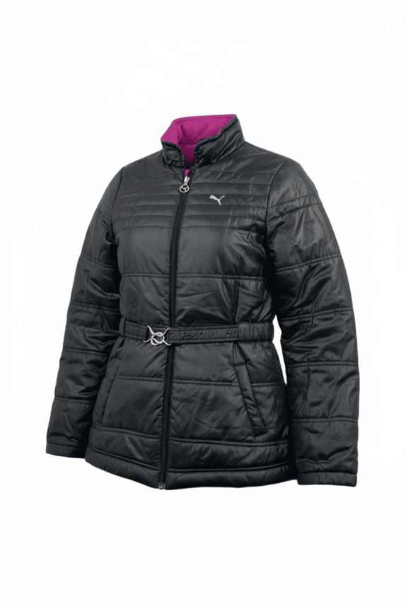 Puma Μπουφάν Puffer Casual Logo Μαύρο Γυναικείο XL
