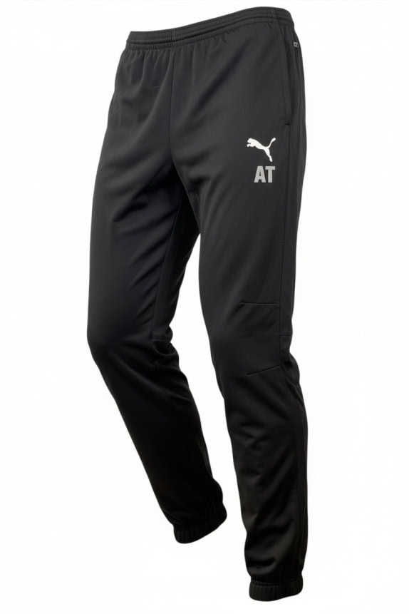 Puma Παντελόνι Φόρμας Athletic Logo Μαύρο Ανδρικό S